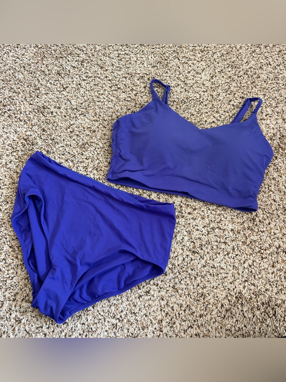 Women's Purple Two-Piece Swim Set - Crz Yoga - Size Small